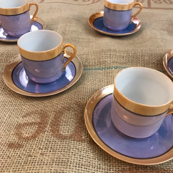 1920-30s Japanese Lustreware espresso set - Picture 3 of 8